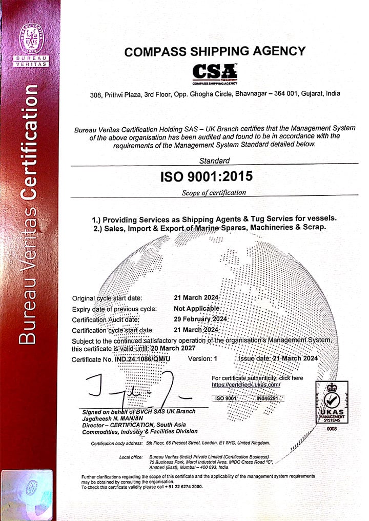 ISO Certificate